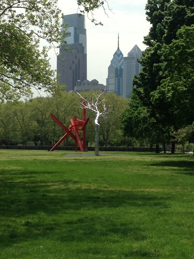 Roxy Paine, Symbiosis, The Benjamin Franklin Parkway, Philadelphia, 2011