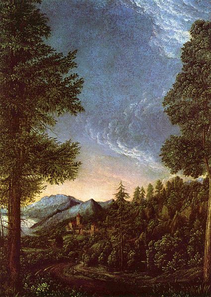 Albrecht Altdorfer, Danube Landscape near Regensburg, 1528