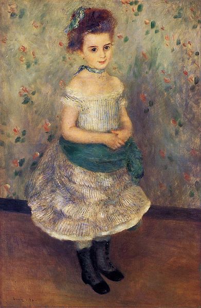 Pierre-Auguste Renoir, Jeanne Durand Ruel, 1876 (via Wikimedia Commons)